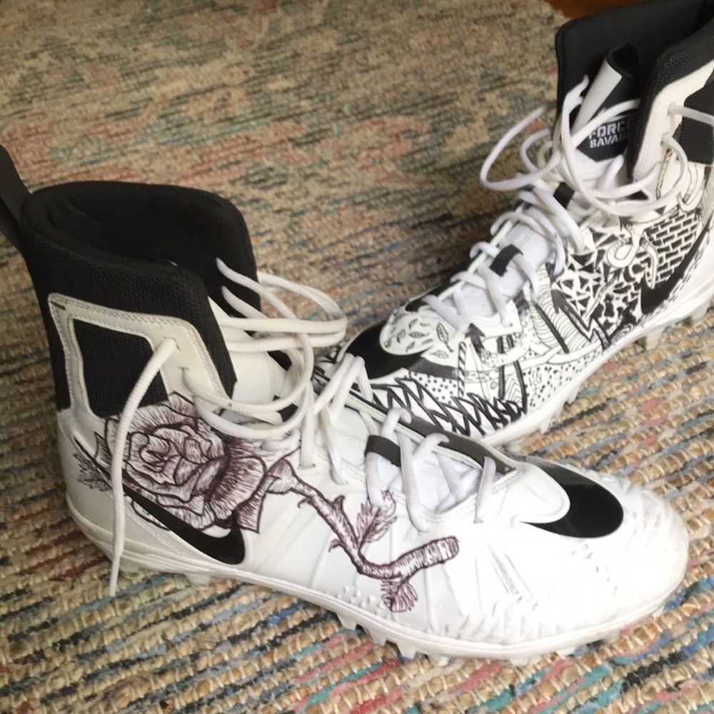 One of One Custom Nike Football Cleat by Max Fitch